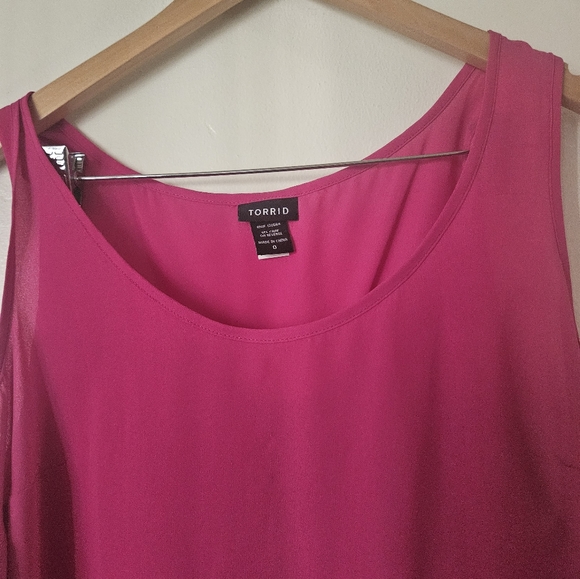 Torrid Sheer Lace Backless Blouse Size 0X - Picture 4 of 7